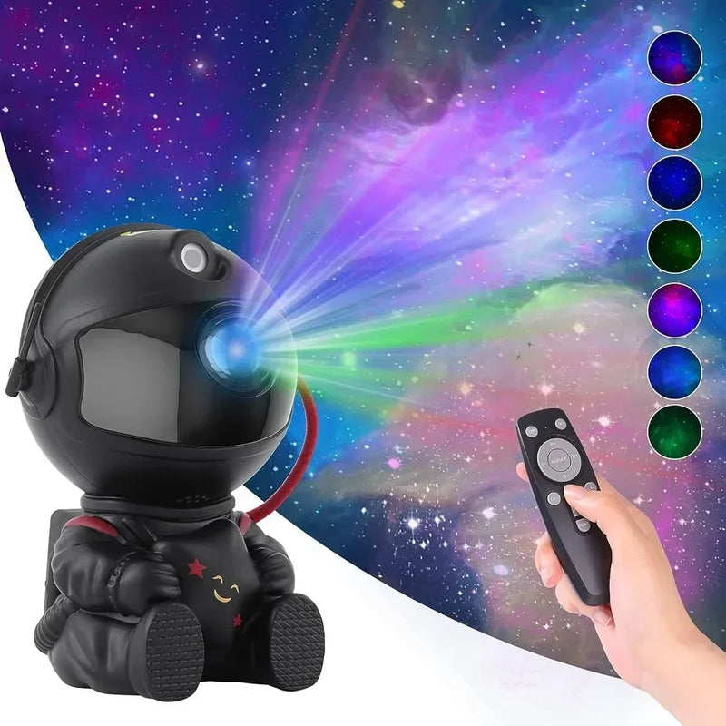 Galaxy Star Projector Night Light Astronaut Space Projector Starry Nebula LED Ceiling Lamp for Bedroom Home Decor Kids Gift