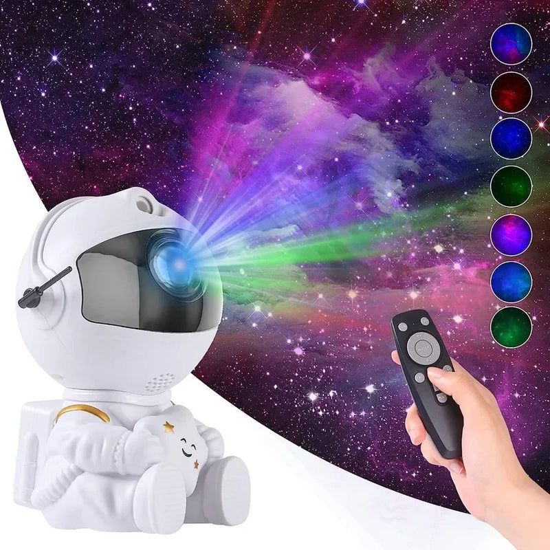 Galaxy Star Projector Night Light Astronaut Space Projector Starry Nebula LED Ceiling Lamp for Bedroom Home Decor Kids Gift